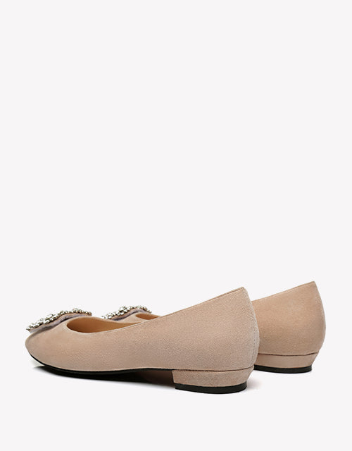 Australian Shepherd AS UGG Women Leather Ballet Flats Isabella-Boots-PEROZ Accessories