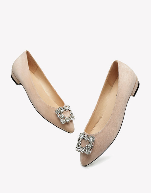 Australian Shepherd AS UGG Women Leather Ballet Flats Isabella-Boots-PEROZ Accessories