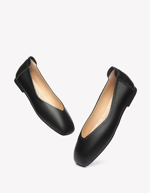 Australian Shepherd UGG Women Leather Ballet Flats Linda-Flats-PEROZ Accessories