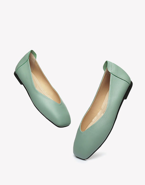 Australian Shepherd UGG Women Leather Ballet Flats Linda-Flats-PEROZ Accessories