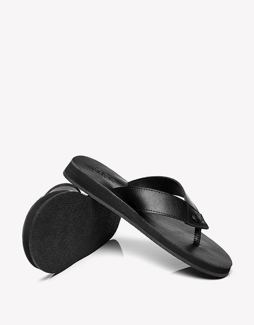 Australian Shepherd Murphy Unisex Leather Slides Thong-Slides-PEROZ Accessories