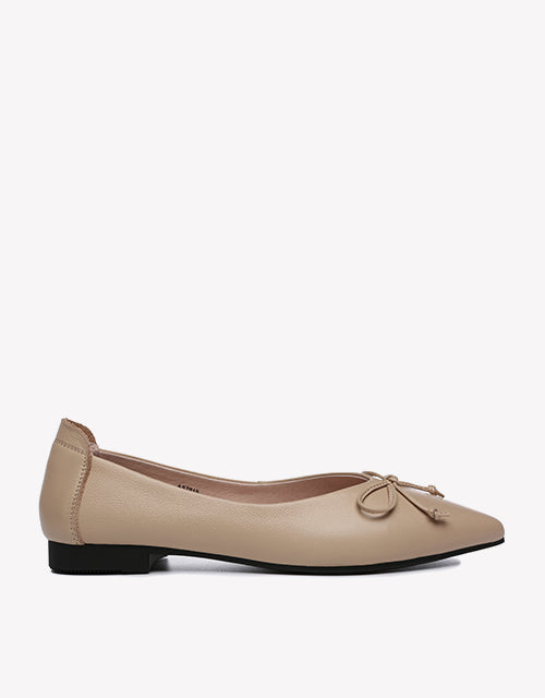 Australian Shepherd Leather Ballet Flats Women Paulina-Flats-PEROZ Accessories