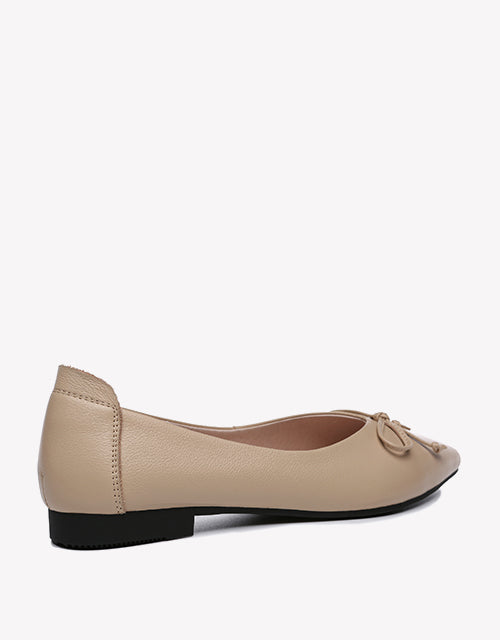 Australian Shepherd Leather Ballet Flats Women Paulina-Flats-PEROZ Accessories