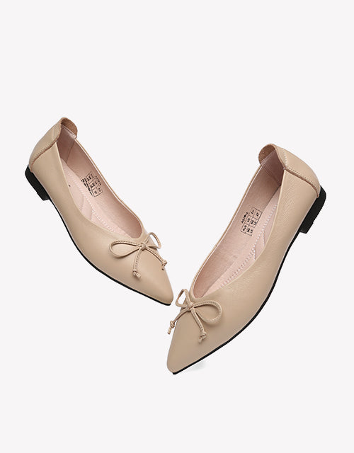 Australian Shepherd Leather Ballet Flats Women Paulina-Flats-PEROZ Accessories