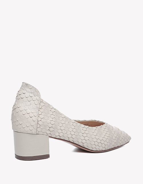 Australian Shepherd Leather Low Block Heel Women Sonja-Heels-PEROZ Accessories