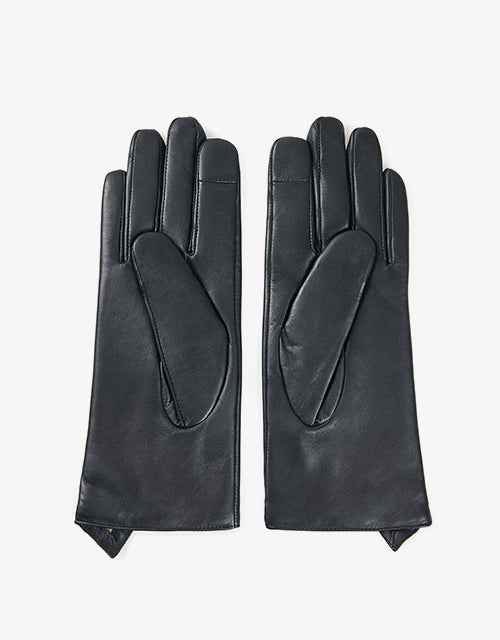 Australian Shepherd Sheepskin Wool Ladies Leather Gloves Belinda-Gloves-PEROZ Accessories