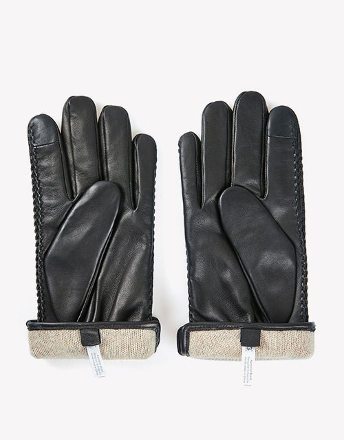 Australian Shepherd Premium Sheepskin Wool Men Leather Gloves Benjamin-Gloves & Mittens-PEROZ Accessories