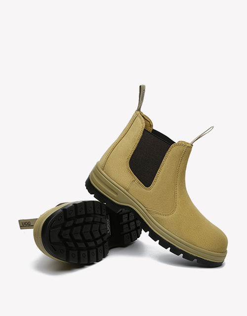 Australian Shepherd Work Safety Boots Mens Arlo Steel Toe Cap-Boots-PEROZ Accessories