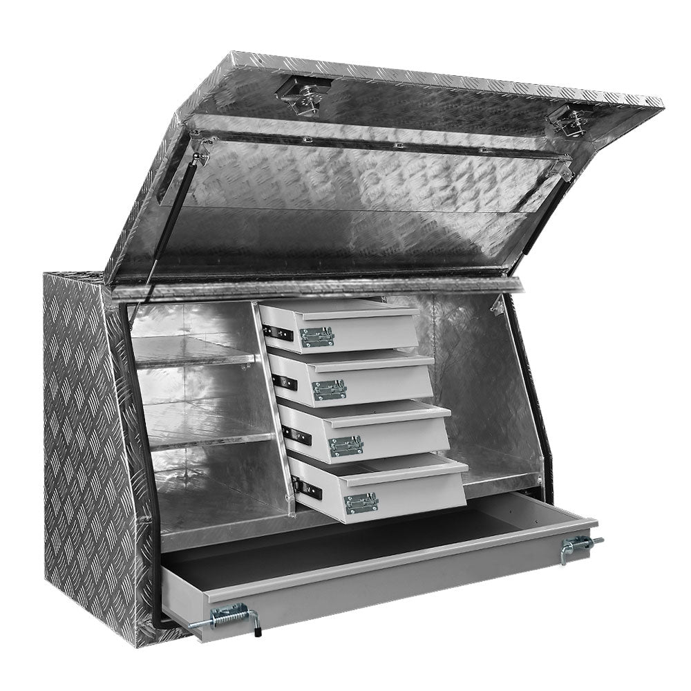 Giantz Aluminium Toolbox Generator Tool Box Drawers Truck Canopy Trailer Locks-Tools > Tools Storage-PEROZ Accessories