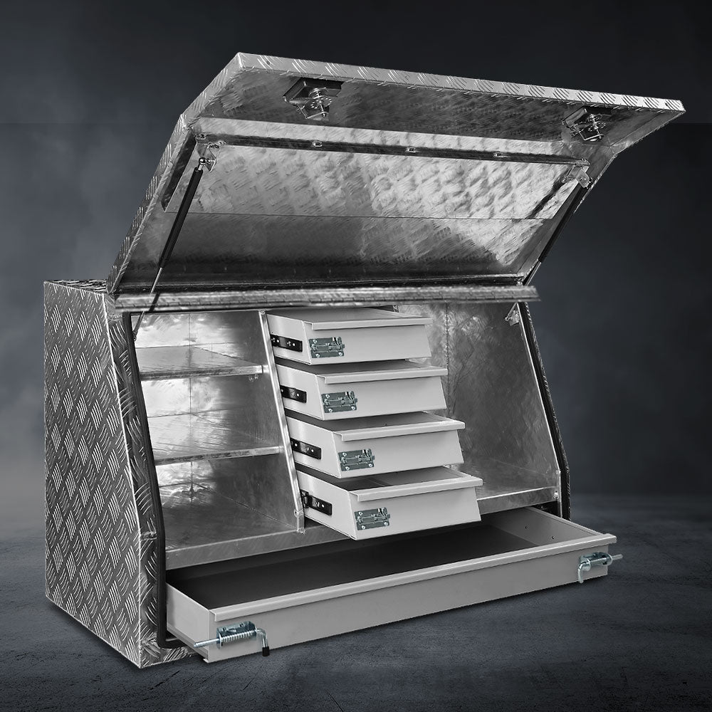 Giantz Aluminium Toolbox Generator Tool Box Drawers Truck Canopy Trailer Locks-Tools > Tools Storage-PEROZ Accessories