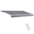 Instahut Folding Arm Awning Motorised Outdoor Pearl Retractable 4X2.5M-Home & Garden > Shading-PEROZ Accessories