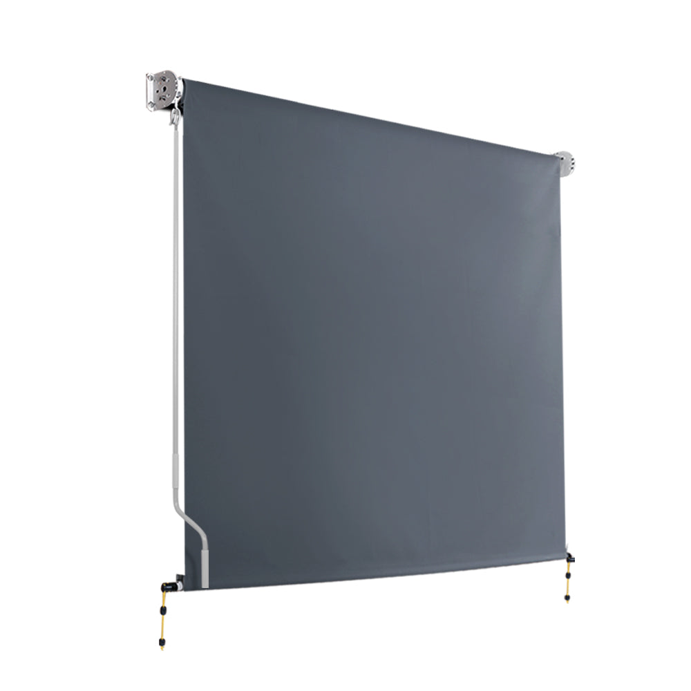 Instahut Outdoor Blind Window Roll Down Awning Canopy Privacy Screen 1.8X2.5M-Home & Garden > Shading-PEROZ Accessories