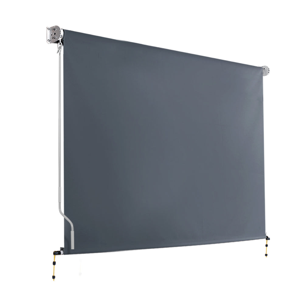 Instahut Outdoor Blind Window Roll Down Awning Canopy Privacy Screen 2.7X2.5M-Home & Garden > Shading-PEROZ Accessories