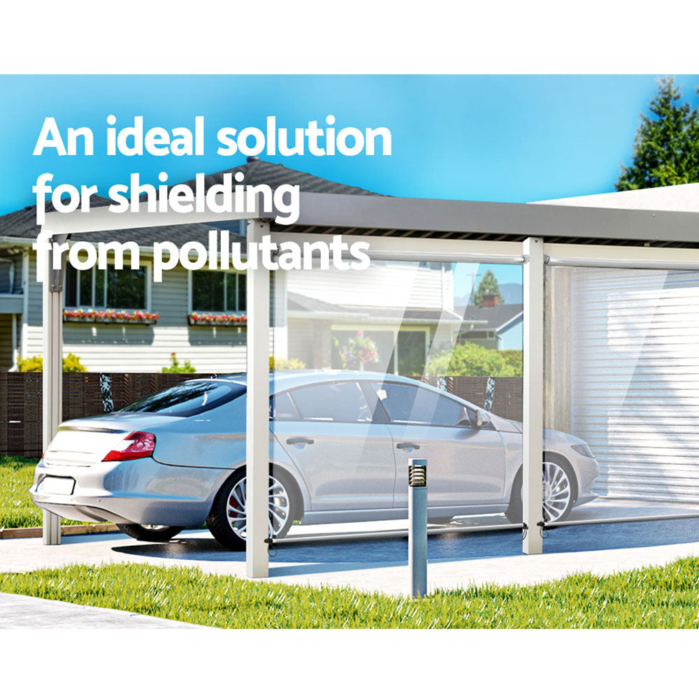 Instahut Outdoor Blind Roll Down Awning Canopy Shade Retractable Window 1.2X2.4M-Home & Garden > Shading-PEROZ Accessories