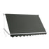 Instahut Window Fixed Pivot Arm Awning Outdoor Blinds Retractable Canopy3.1X2.1M-Home & Garden > Shading-PEROZ Accessories