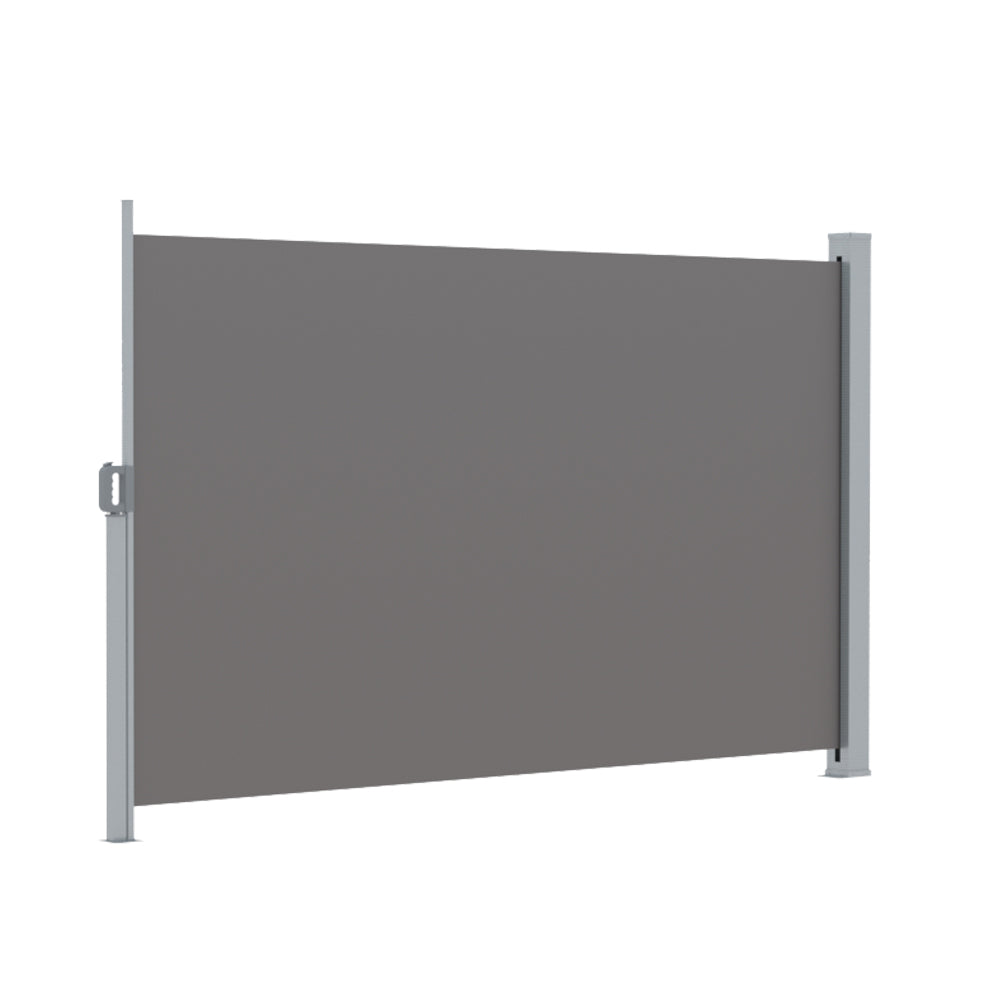 Instahut Side Awning Sun Shade Outdoor Blinds Retractable Screen 2X3M Grey-Home & Garden > Shading-PEROZ Accessories
