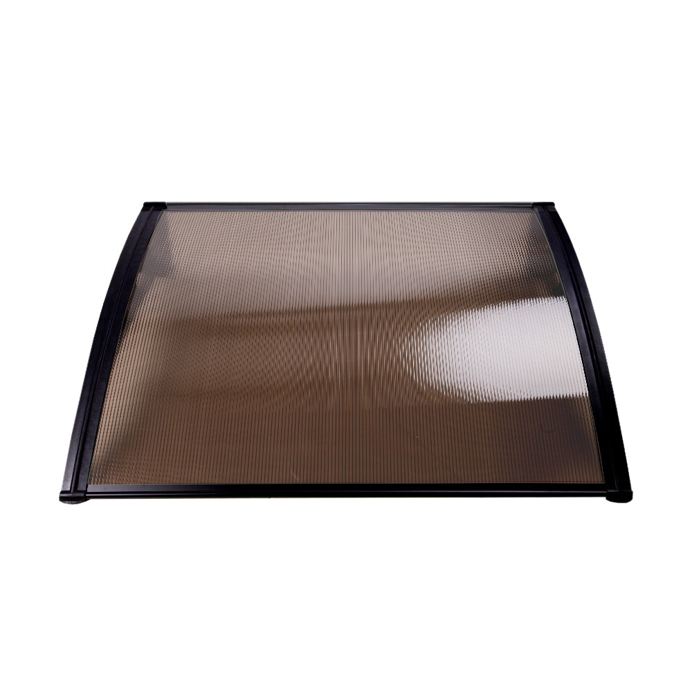 Instahut DIY Window Door Awning Brown 1 x 1M-Home & Garden > DIY-PEROZ Accessories