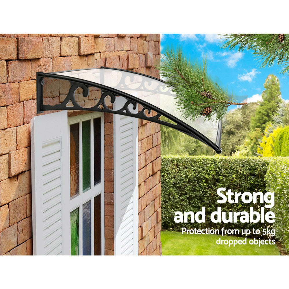 Instahut 1X1.2M Window Door Awning Canopy Rain Cover Sun Shield-Home & Garden > Shading-PEROZ Accessories