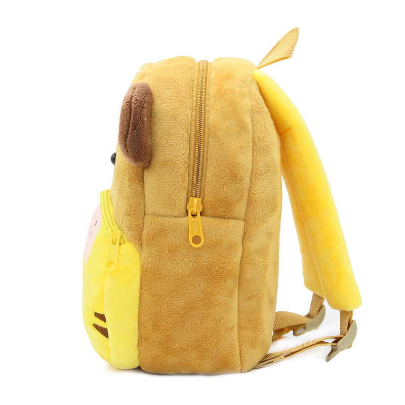 Anykidz 3D Brown Tiger Kids School Backpack Cute Cartoon Animal Style Children Toddler Plush Bag Perfect Accessories For Boys and Girls-Backpacks-PEROZ Accessories