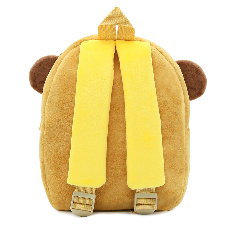 Anykidz 3D Brown Tiger Kids School Backpack Cute Cartoon Animal Style Children Toddler Plush Bag Perfect Accessories For Boys and Girls-Backpacks-PEROZ Accessories
