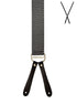 BRACES. X-Back with Leather Ends. Jacquard Print. Grey. 35mm width.-Braces-PEROZ Accessories
