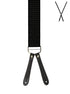 BRACES. X-Back with Leather Ends. Spot Print. Black. 35mm width.-Braces-PEROZ Accessories