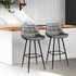 Artiss Set of 2 Velvet Bar Stools - Grey-Furniture > Bar Stools & Chairs - Peroz Australia - Image - 8