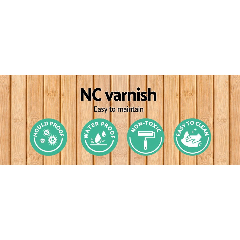 Artiss Bamboo Wooden Ladder Shelf Plant Stand Foldable-Furniture > Outdoor - Peroz Australia - Image - 5