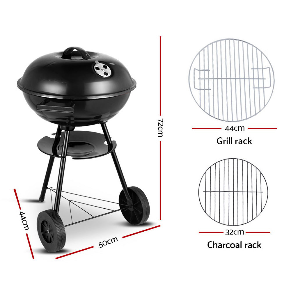 Grillz Charcoal BBQ Smoker Drill Outdoor Camping Patio Barbeque Steel Oven-Home & Garden > BBQ-PEROZ Accessories