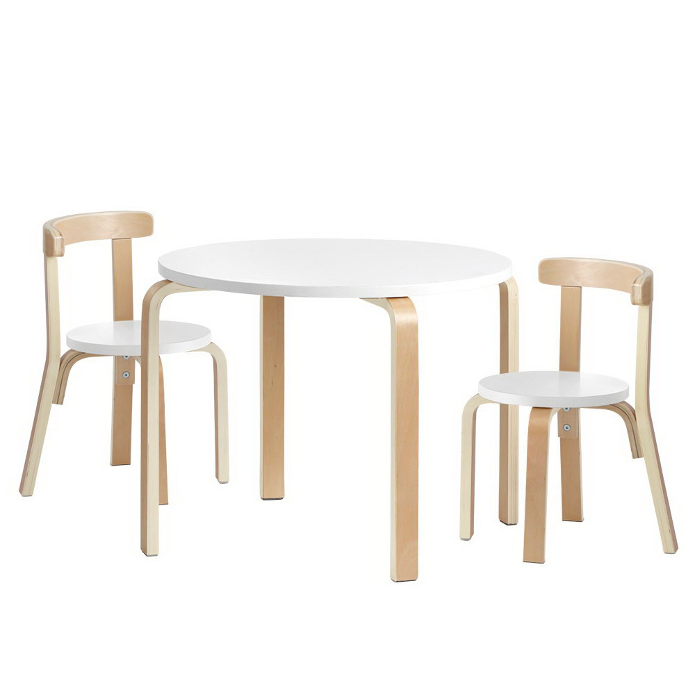 Keezi Nordic Kids Table Chair Set 3PC Desk Activity Study Play Children Modern-Baby & Kids > Kid&