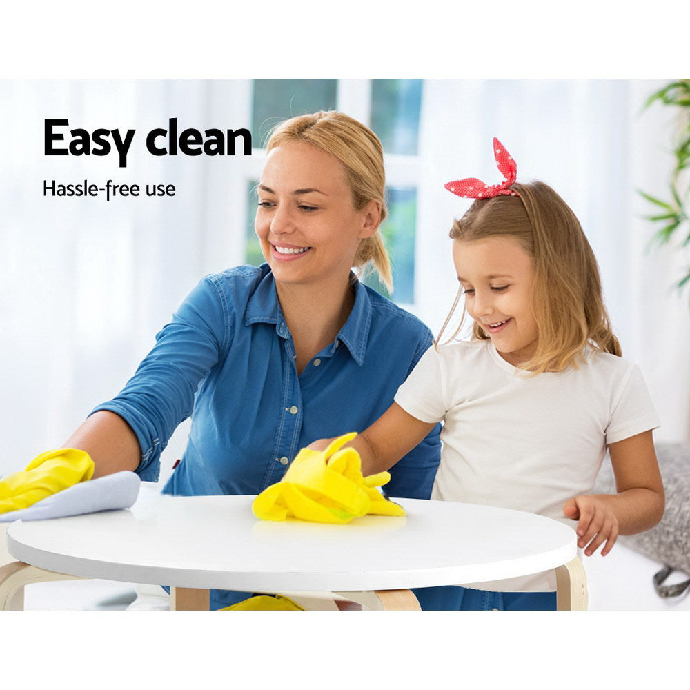 Keezi Nordic Kids Table Chair Set 3PC Desk Activity Study Play Children Modern-Baby & Kids > Kid&