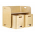Keezi 3PCS Kids Table and Chairs Set Multifunctional Storage Desk-Table & Chairs Sets-PEROZ Accessories