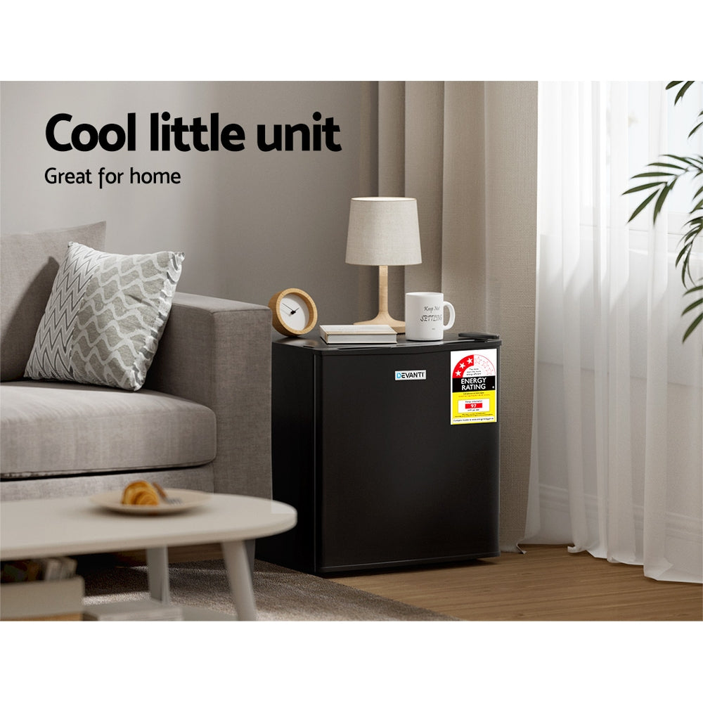 Devanti Bar Fridge 48L - Black-Fridges-PEROZ Accessories