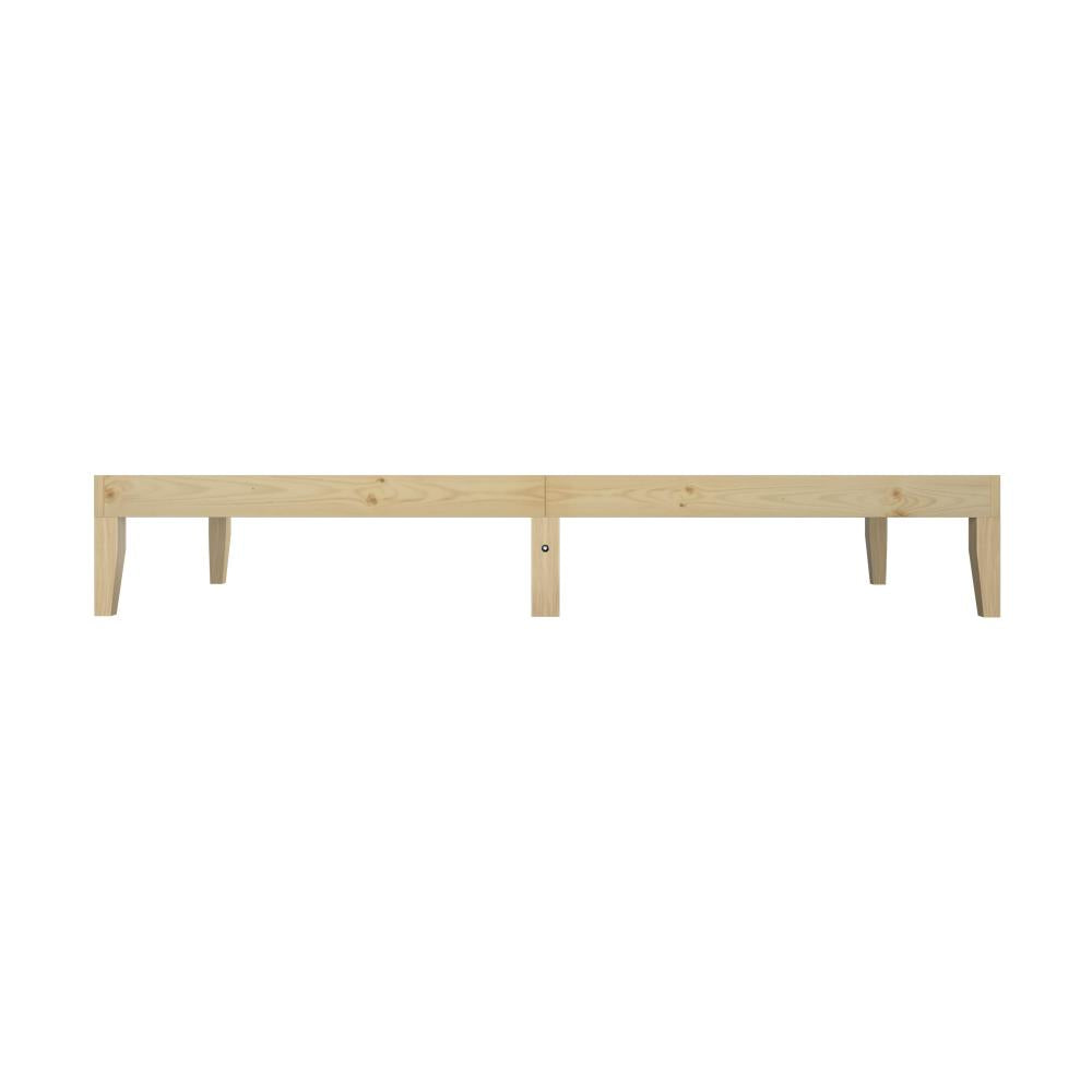 Oikiture Bed Frame Single Size Wooden SOFIE Pine Timber Mattress Base Bedroom-Wooden Bed Frame-PEROZ Accessories