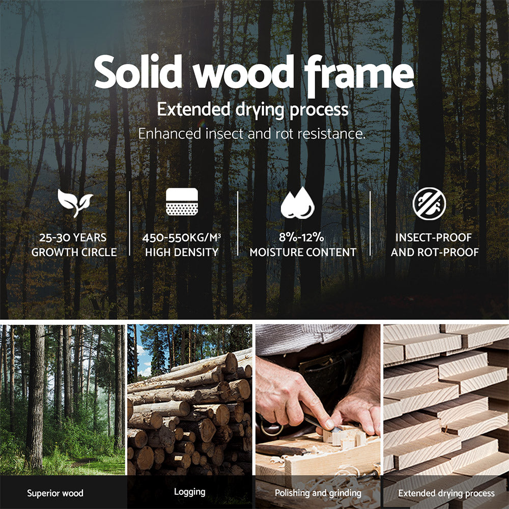 Artiss Neo Bed Frame PU Leather - White King Single-Furniture > Bedroom - Peroz Australia - Image - 7