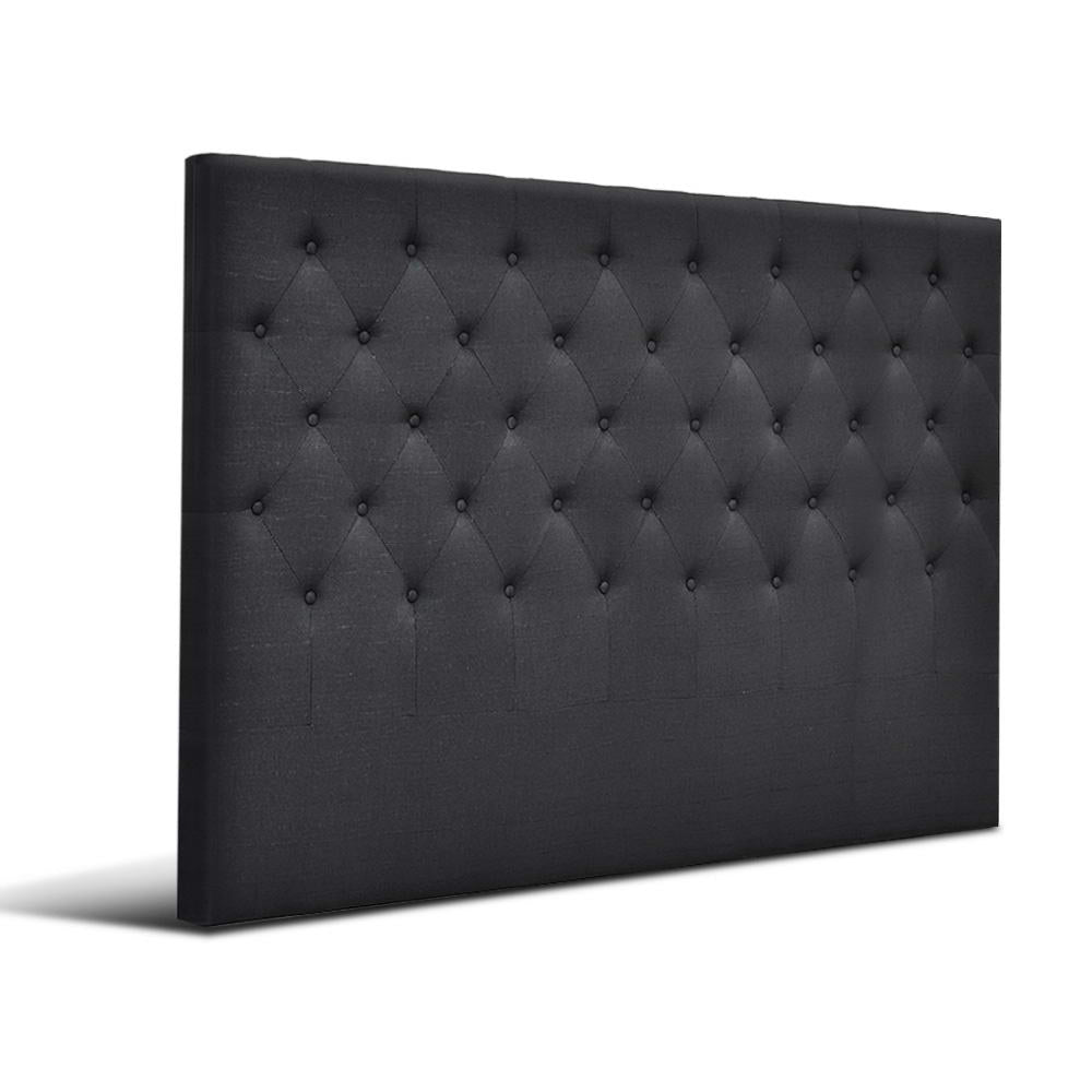 Artiss King Size Bed Head Headboard Bedhead Fabric Frame Base CAPPI Charcoal-Furniture > Bedroom - Peroz Australia - Image - 1