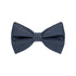 BOW TIE + POCKET SQUARE SET. Grid. Navy. Supplied with matching pocket square.-Bow Ties-PEROZ Accessories