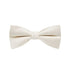 BOW TIE + POCKET SQUARE SET. Wedding. Ivory. Supplied with matching pocket square.-Bow Ties-PEROZ Accessories