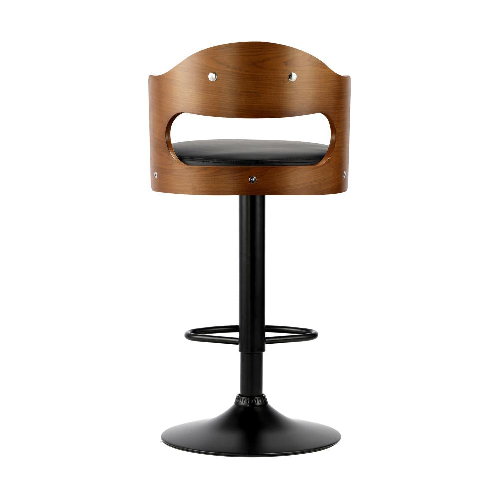 Oikiture Bar Stools Kitchen Swivel Barstool Chair Gas Lift Metal Leather x2-Bar Stool-PEROZ Accessories