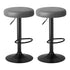 Oikiture Bar Stools Kitchen Stools Gas Lift Dining Chairs PU leather Seat x2-Bar Stool-PEROZ Accessories