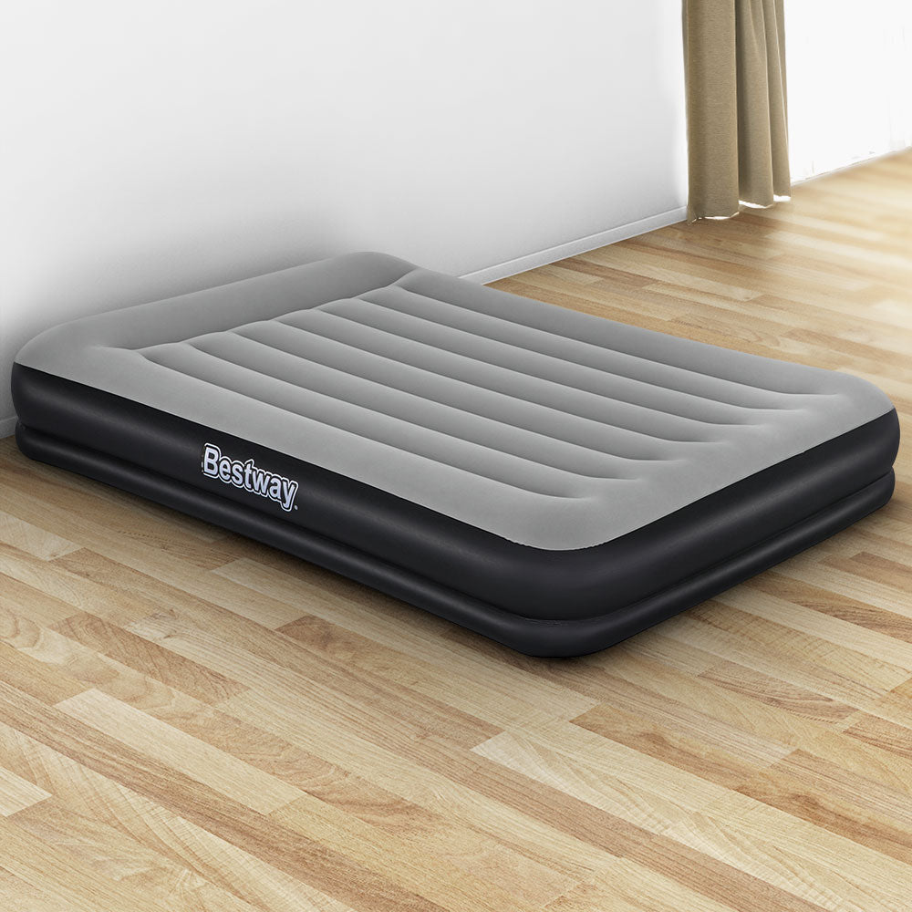Bestway Air Bed Beds Mattress Premium Inflatable Built-in Pump Queen Size-Home & Garden > Inflatable Mattress-PEROZ Accessories