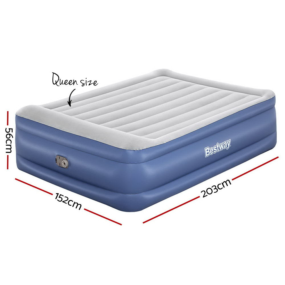 Bestway Air Bed Inflatable Mattress Queen-Home & Garden > Inflatable Mattress-PEROZ Accessories