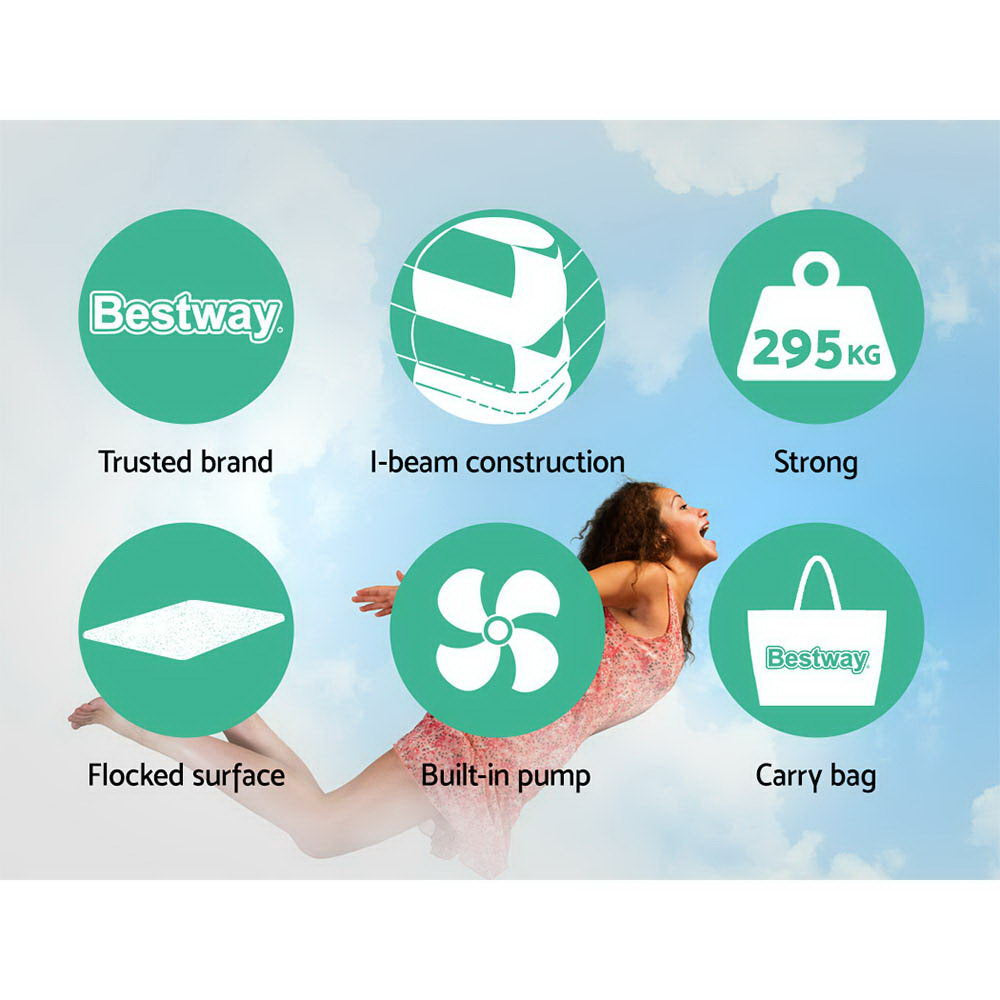 Bestway Air Bed Inflatable Mattress Queen-Home & Garden > Inflatable Mattress-PEROZ Accessories