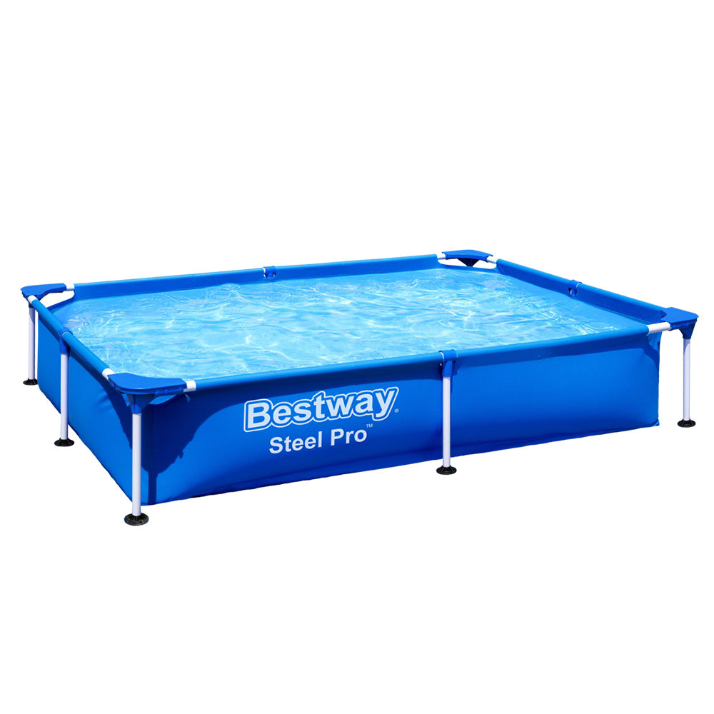 Bestway Swimming Pool Above Ground Frame Pools Outdoor Steel Pro 2.2 X 1.5M-Home &amp; Garden &gt; Pool &amp; Accessories-PEROZ Accessories