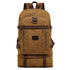 Anypack Backpack Brown Travel Mountaineering Multi Functional Wear Resistant And Durable Backpack Extra Large Canvas Bag 60 Liters-Backpacks-PEROZ Accessories