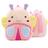 Anykidz 3D Pink Butterfly Kids School Backpack Cute Cartoon Animal Style Children Toddler Plush Bag Perfect Accessories For Baby Girls and Boys-Backpacks-PEROZ Accessories