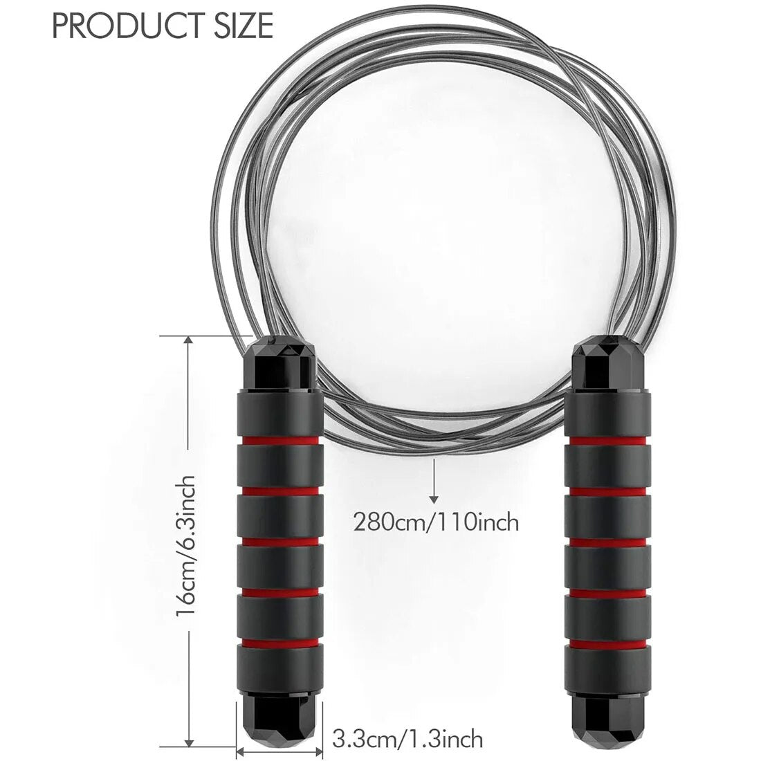 Anyfit Blue Jumping Rope Tangle Free Rapid Speed Cable With Ball Bearings Steel Skipping Rope Gym Fitness Home Exercise Slim Body-Exercise & Fitness-PEROZ Accessories