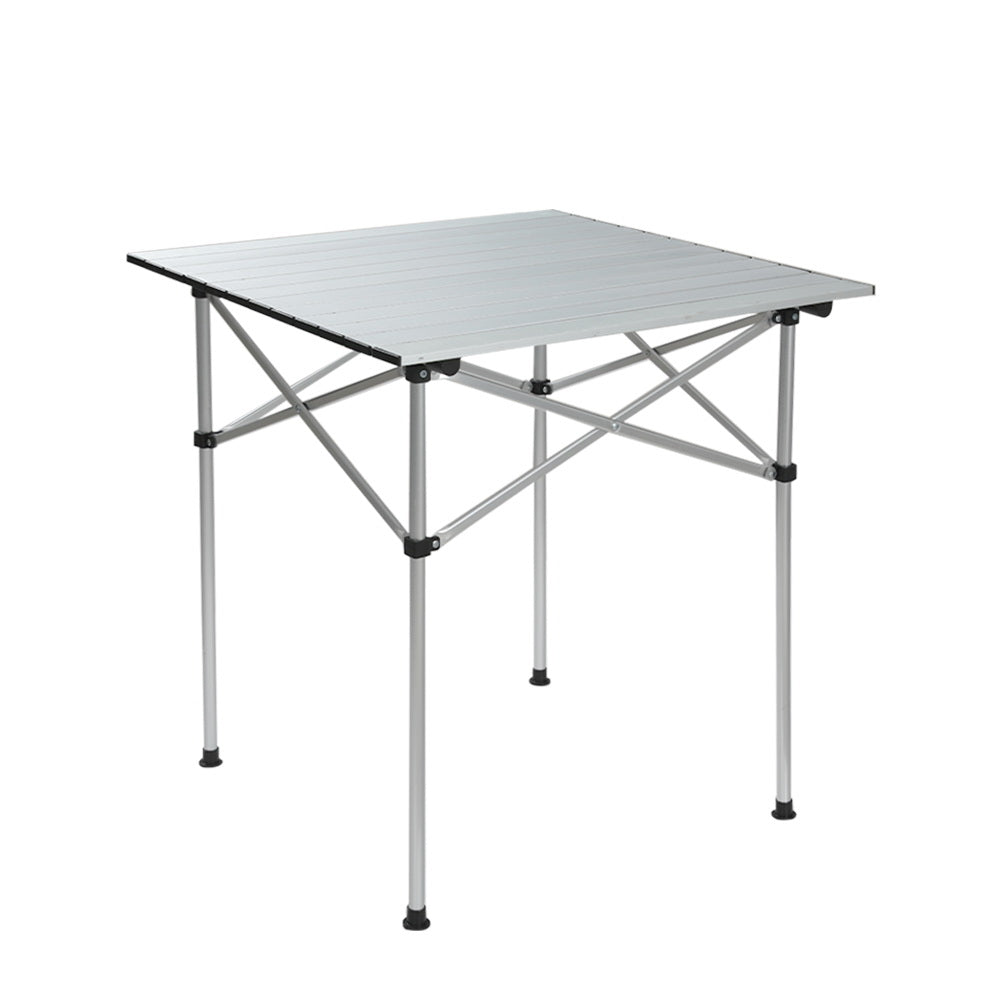 Weisshorn Camping Table Roll Up Aluminum Portable Desk Picnic 70CM-Outdoor > Camping-PEROZ Accessories