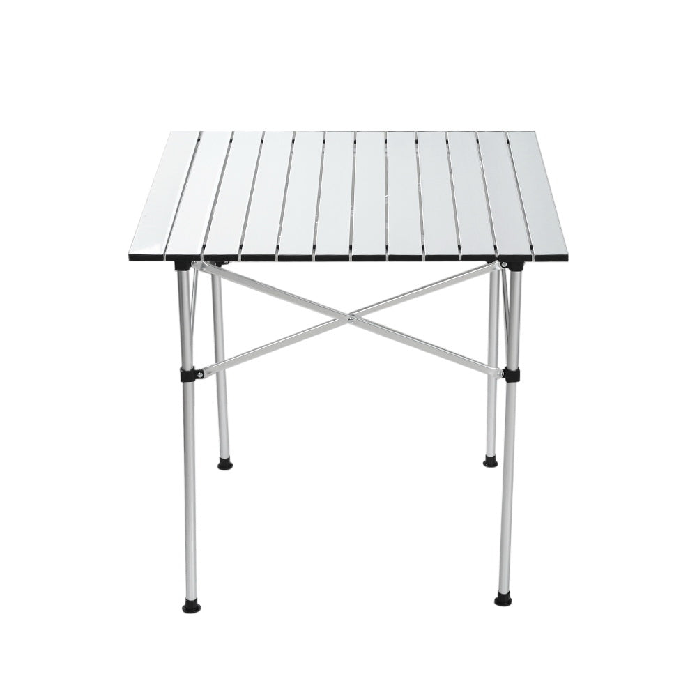 Weisshorn Camping Table Roll Up Aluminum Portable Desk Picnic 70CM-Outdoor > Camping-PEROZ Accessories