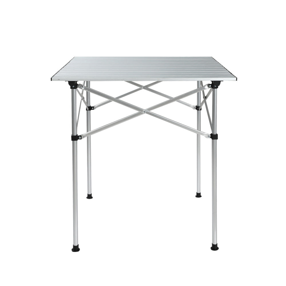 Weisshorn Camping Table Roll Up Aluminum Portable Desk Picnic 70CM-Outdoor > Camping-PEROZ Accessories